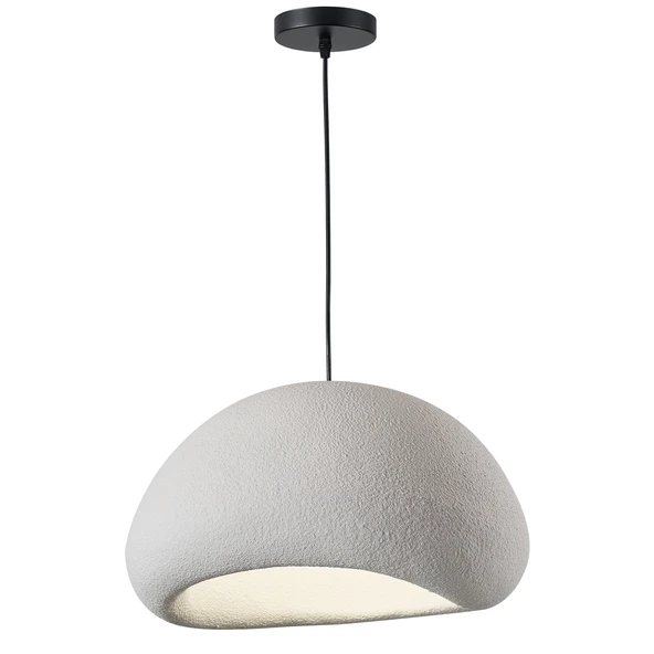 Tretan Büyük Beyaz Beton Modern Sarkıt Oturma Odası Salon Sarkıt Avize - Resim 6