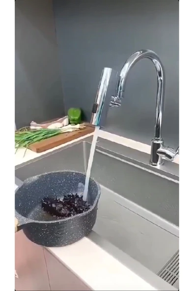 Musluk Başlığı Tazzik ve Basınç Özellikli Fonsksiyonlu Batarya Başlığı Bütün Armatürlere Uyumlu - Resim 5