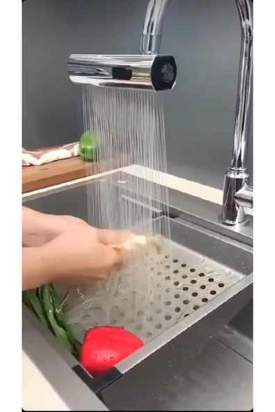 Musluk Başlığı Tazzik ve Basınç Özellikli Fonsksiyonlu Batarya Başlığı Bütün Armatürlere Uyumlu - Resim 4