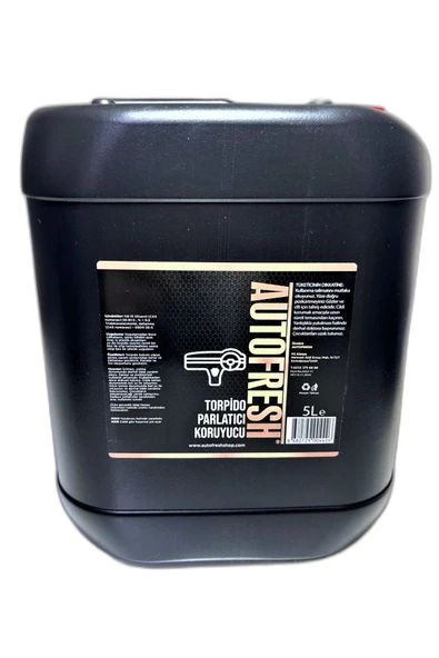 AutoFresh TORPİDO PARLATICI ARAÇ OTO GÖGÜSLÜK KONSOL PARLATICI 5 LT MİKROFİBER BEZ HEDİYELİ - 5