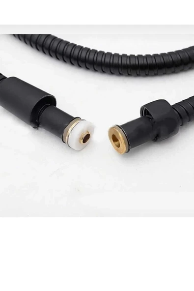 Siyah Duş Hortumu Siyah Duş Zinciri 150 Cm Duş Hortum Aksesuar - 3