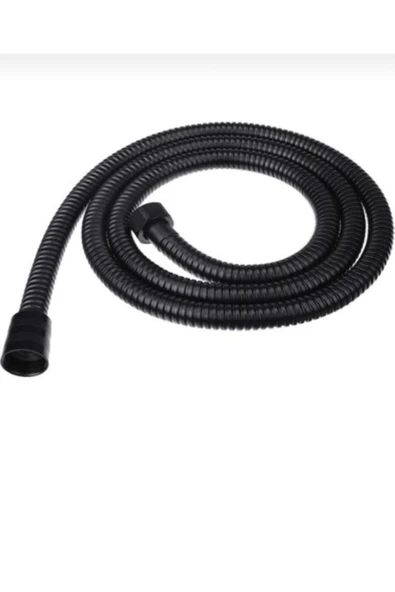 Siyah Duş Hortumu Siyah Duş Zinciri 150 Cm Duş Hortum Aksesuar - 5
