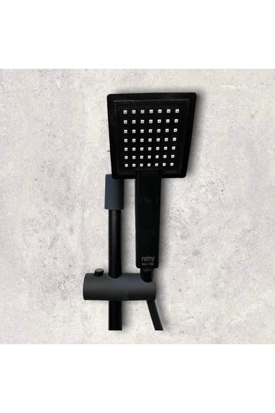 Siyah Duş Seti Mat Siyah Banyo Duş Sistemi - 2