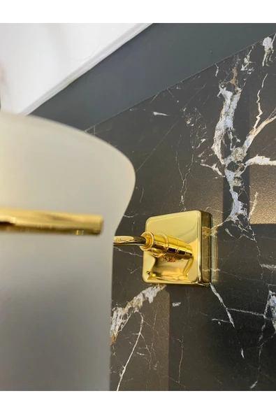 Gold Tuvalet Fırçası Altın Tuvalet Fırçası Paslanmaz Pirinç Malzeme Altın Fırça - 3