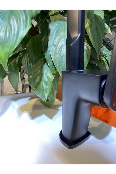 Siyah Mutfak Bataryası Velar Tasarım Evye Musluğu Mat Siyah Mutfak Bataryası - Resim 3