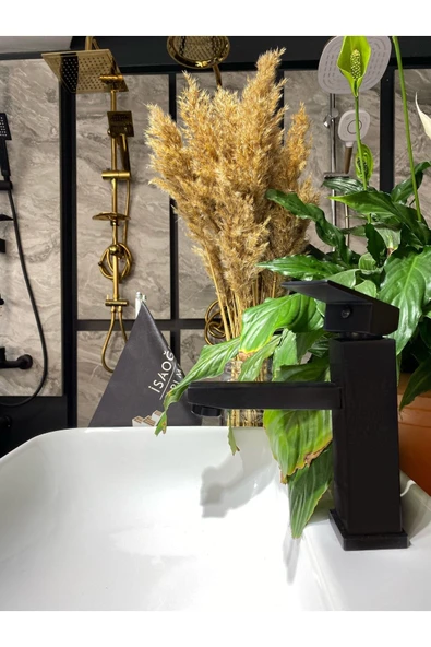 Mat Siyah Lavabo Bataryası - Resim 3