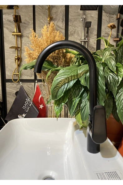 Siyah Batarya Siyah Mutfak Musluğu Modern Evye Bataryası Mat Siyah ürün görseli