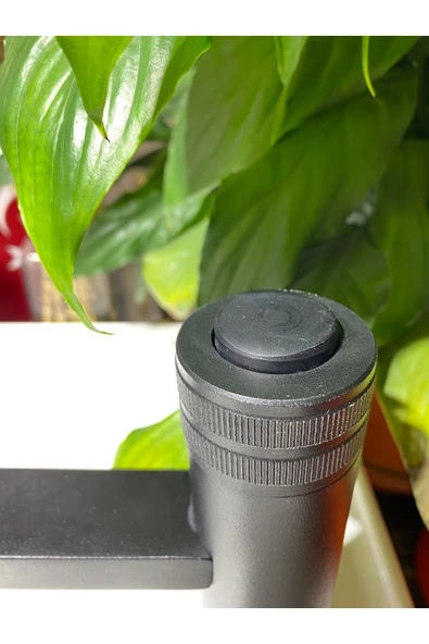 Siyah Lavabo Bataryası Dokunmatik Tasarım Siyah Lavabo Musluğu Mat Siyah Armatür - Resim 2