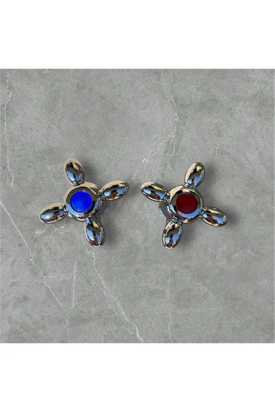 Taharet Musluğu 2 Adet Set Ara Musluk Vintage Tasarım Büyük Taharat Musluğu Aynalar Dahil Set - Resim 2