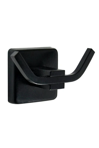 Paslanmaz Pirinç Banyo Aksesuar Set Havluluk-bornozluk-tuvalet Kağıtlık Mat Siyah - Resim 3