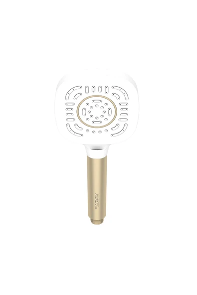 Mat Gold Beyaz Duş Seti Çift Renk Duş Sistemi Premium Banyo Seti - 2
