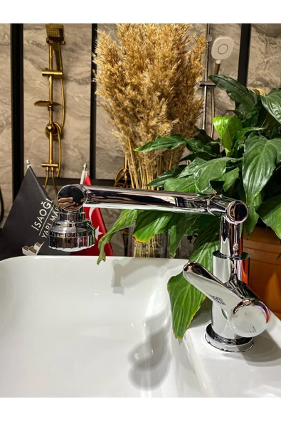 Lavabo Bataryası Fonksiyonel Banyo Musluk 360 Derece Hareketli Robotik Batarya 5 Yıl Garantili - Resim 4