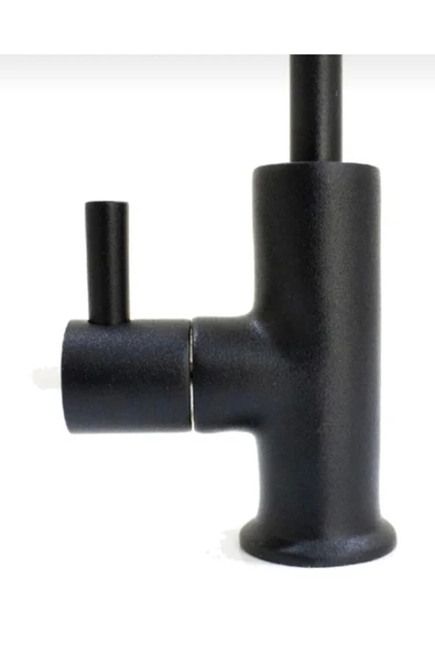 Siyah Arıtma Musluğu Mat Siyah Arıtma Bataryası Pirinç Malzeme 5 Yıl Garantili - Resim 3