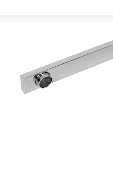 Mutfak Bataryası Kare Modern Evye Musluğu Silver Gümüş Mutfak Armatür - Resim 4