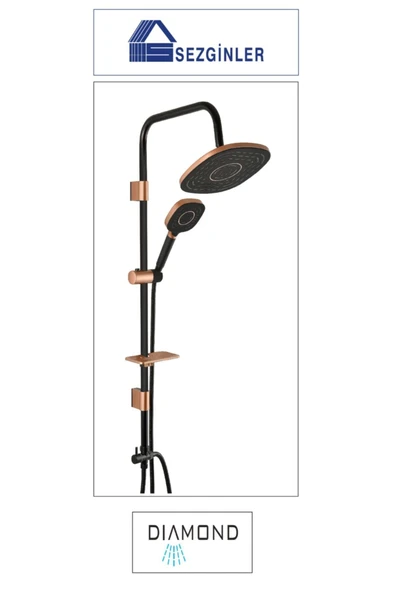 Coral Bronz Black Tall Sistem Duş Seti - 2
