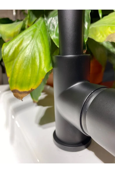 Siyah Mutfak Bataryası Siyah Evye Musluğu Mat Siyah Mutfak Armatür - Resim 4