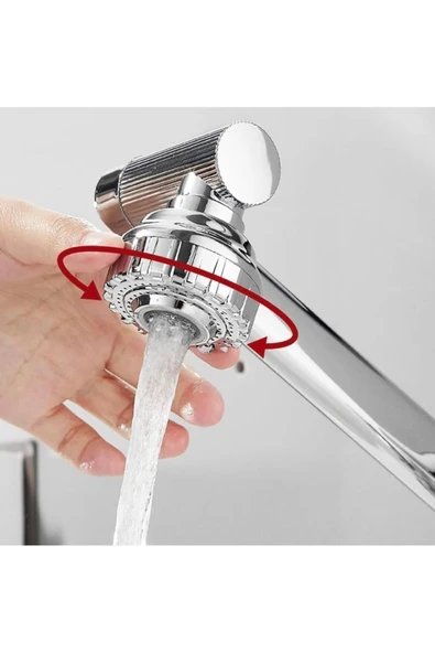 Lavabo Bataryası Banyo Lavabo Musluğu Fonksiyonel Hareketli Tasarım Su Tazzik Ve Basınç Ayarlı - Resim 3