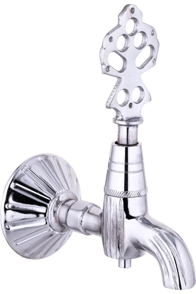 Kurna Musluğu Silver Gümüş Renk Kurna Bataryası Hamam Musluğu Pirinç ürün görseli
