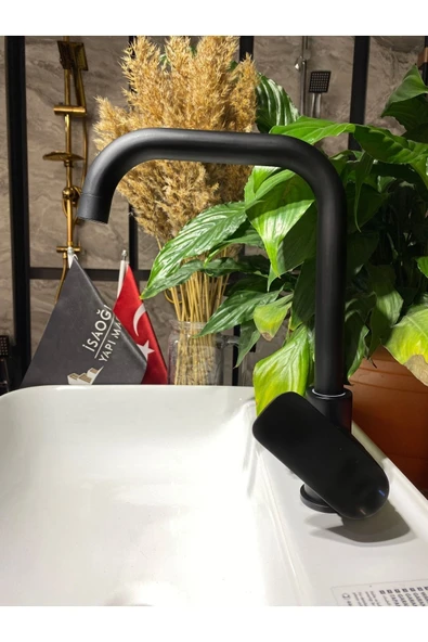 Siyah Mutfak Bataryası Siyah Evye Musluğu Mat Siyah Mutfak Armatür - Resim 2