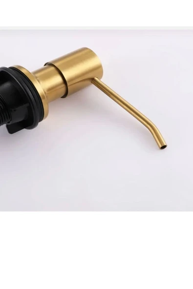 Mat Gold Ankastre Sabunluk Mat Gold Detarjanlık Mutfak Evye Sıvı Sabunluk - Resim 4
