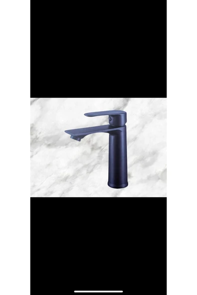 Siyah Lavabo Bataryası Mat Siyah Yüksek Model Lavabo Armatür - 2
