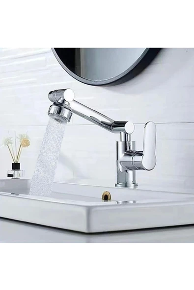 Lavabo Bataryası Banyo Lavabo Musluğu Fonksiyonel Hareketli Tasarım Su Tazzik Ve Basınç Ayarlı ürün görseli