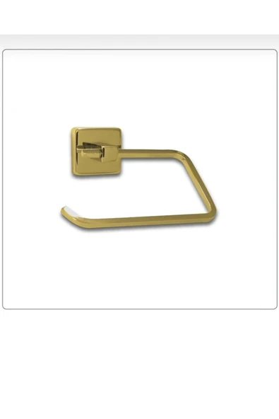 Gold Banyo Aksesuar Seti Havluluk Kağıtlık Bornozluk Altın Komple Pirinç Malzeme Banyo Havluluk - 3