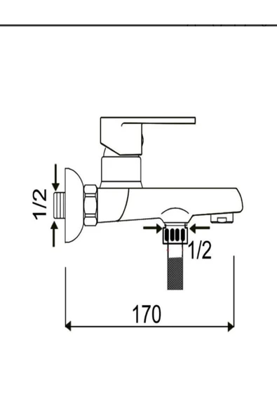 Banyo Bataryası Duş Bataryası Silver Gümüş Banyo Musluğu 5 Yıl Garantili - 2