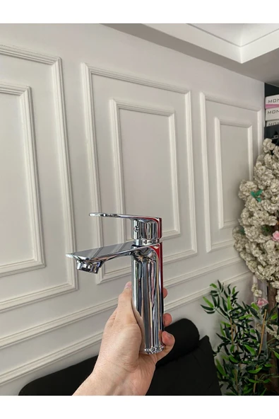Lavabo Bataryası Silver Gümüş Mito Design Lavabo Bataryası - 5