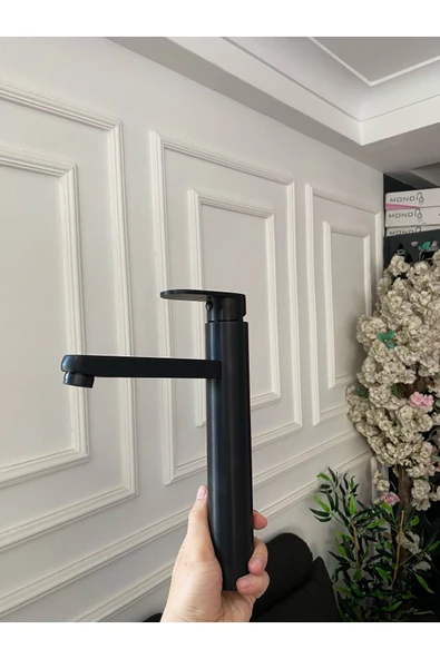 Strada Mat Siyah Çanak Lavabo Bataryası Siyah Lavabo Bataryası Siyah Çanak - Resim 3