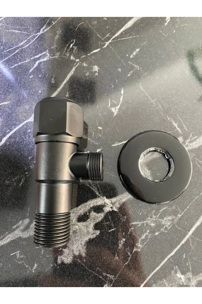 Siyah Taharat Musluğu 2 Adet Mat Siyah Klozet Musluk Siyah Taheret Musluğu - Resim 2