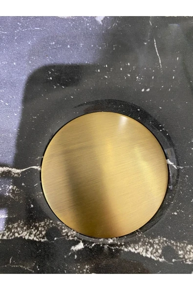 Mat Gold Lavabo Gideri Antik Gold Lavabo Süzgeci Pirinç Malzeme - 4