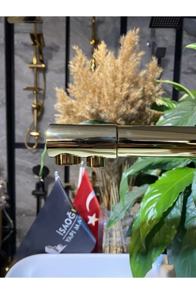 Gold Arıtmalı Evye Bataryası Arıtmalı Mutfak Musluğu Arıtıcılı Musluk Gold Batarya - 4