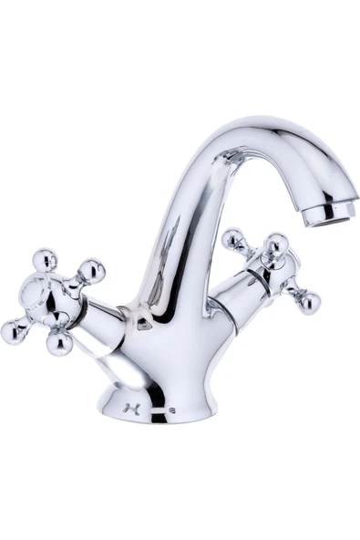 Bakır Lavabo Bataryası Bronz Musluk Klasik Özel Tasarım Armatür Mat Bakır Banyo Musluğu Vintage - Resim 2