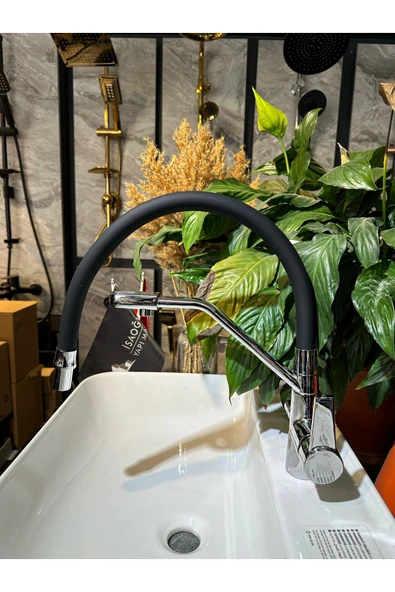 Spiralli Mutfak Bataryası Arıtma Çıkışlı Evye Musluğu 5 Yıl Garantili Arıtmalı Spirali - Resim 2