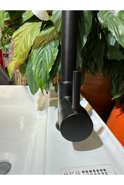 Siyah Mutfak Bataryası Siyah Arıtmalı Musluk 5 Yıl Garantili Evye Armatür - Resim 4