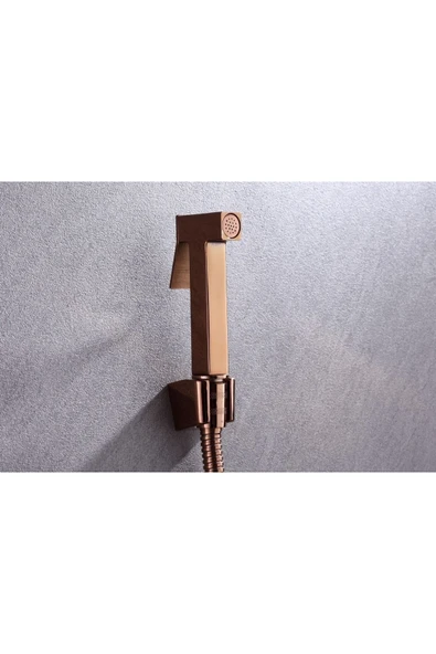 Bakır Taharat Musluğu Seti Bronz Taharetmatik Takımi Tazzik Ayarlı Komple Set - 2