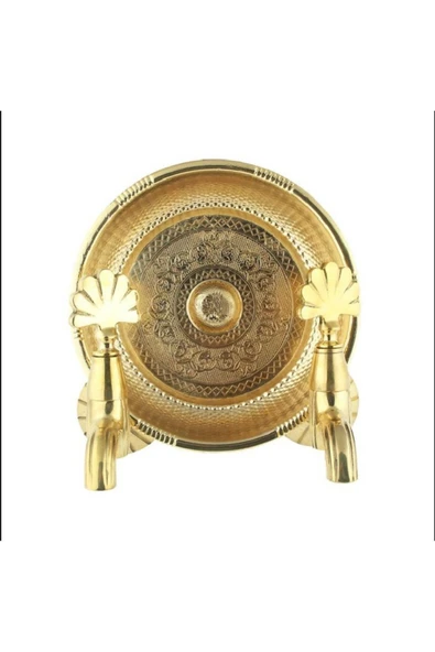 Kurna Musluğu Gold Hamam Muslukları Hamam Tası Dahil Set Altın Kurna Bataryası