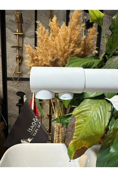 Beyaz Arıtmalı Mutfak Bataryası Arıtıcılı Evye Armatür Beyaz Mutfak Musluğu - Resim 2