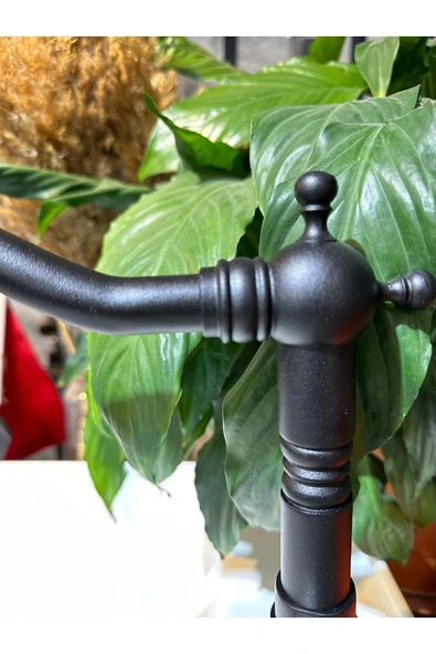 Siyah Lavabo Bataryası Zen Design Kolay Abdest Yüksek Lavabo Musluğu Siyah Armatür - Resim 4