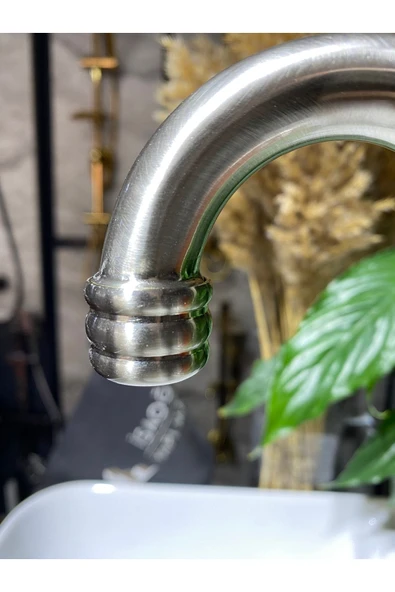 Antrasit Mutfak Bataryası Antrasit Gri Evye Musluğu Rustik Mutfak Bataryası Zen Design Mat Gri - Resim 4