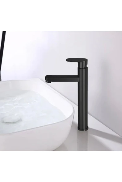 Siyah Çanak Lavabo Bataryası Siyah Çanak Lavabo Musluğu Siyah Lavabo Bataryası ürün görseli