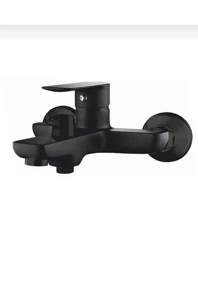 Siyah Tepe Yağmurlama Duş Seti Mat Siyah Ektra Büyük Duş Sistemi Batarya Dahil Set Fonksiyonlu - Resim 6