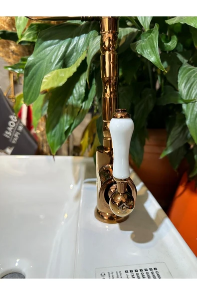 Bronz Mutfak Bataryası Vintage Tasarım Evye Armatür Bakır Zen Design - Resim 2