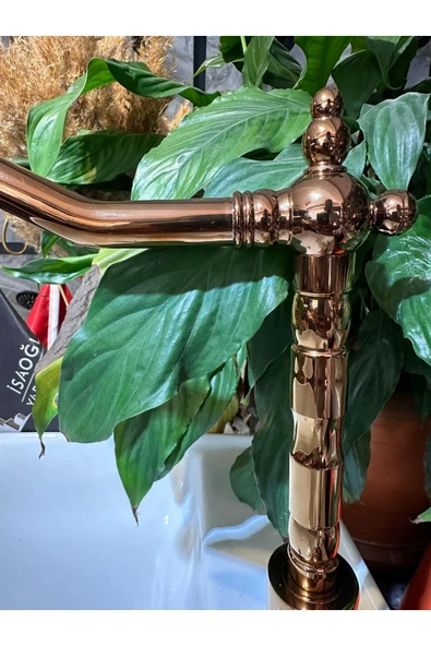 Bronz Mutfak Bataryası Vintage Tasarım Evye Armatür Bakır Zen Design - Resim 5