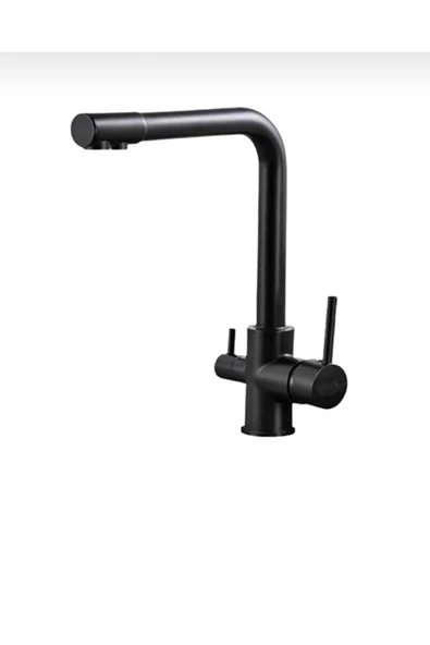 Siyah Arıtmalı Batarya Premium Arıtmalı Musluk Arıtmalara Uygun Batarya Komple Mat Siyah - Resim 4