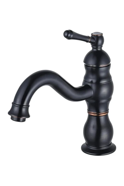 Siyah Klasik Lavabo Bataryası Vintage Armatür Banyo Bataryası - 2