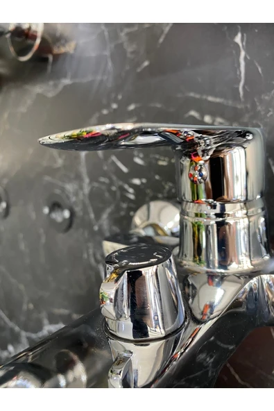 Duş Seti Tepe Yağmurlama Duş Sistemi Banyo Bataryası Dahil Set Robot Duş Seti Gümüş Renk Premium Set - 4