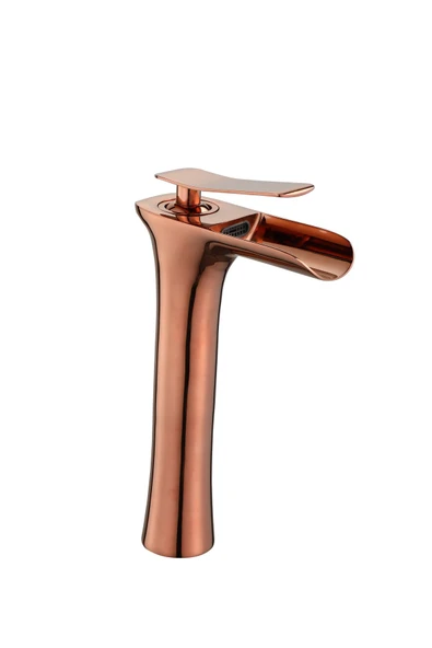 Bronz Lavabo Bataryası Bakır Çanak Lavabo Musluk Şelale Akışlı Batarya Bronz Armatür ürün görseli