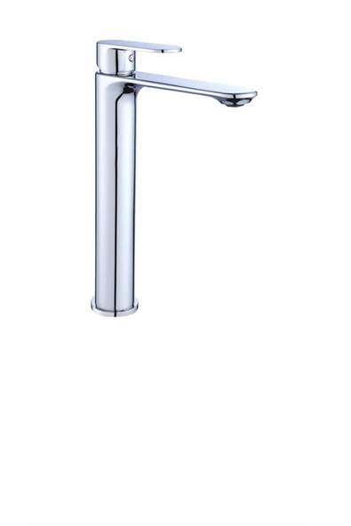 Çanak Lavabo Bataryası Çanak Lavabo Musluğu Yüksel Model Silver Gümüş Çanak Uyumlu Armatür - Resim 2